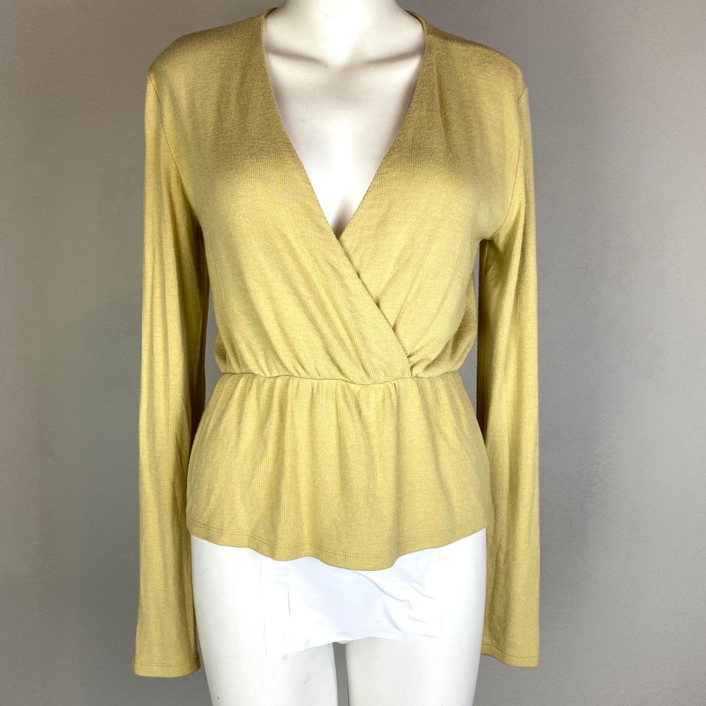 Wilfred Aritzia Small Long Sleeve V Neck Top